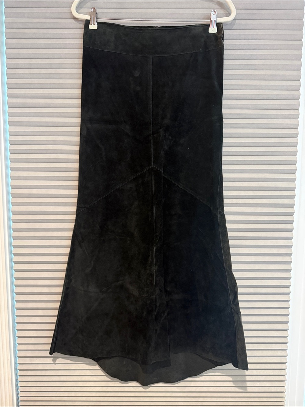 Arden B Black Suede Maxi Skirt